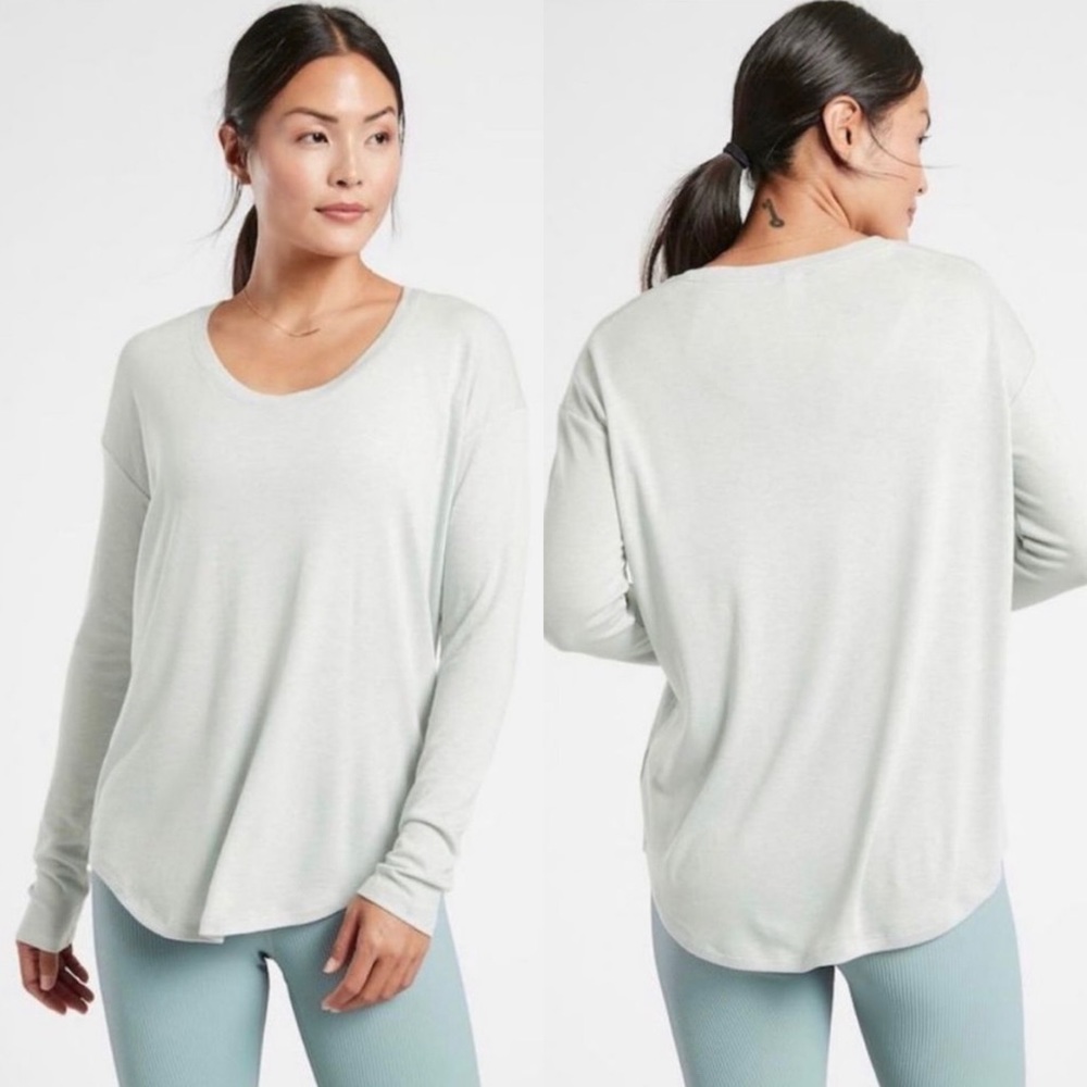 Athleta Cloudlight Rib Stratus Long Sleeve Top, Size Small